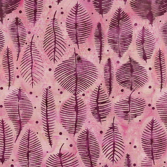Wondrous - Leaves-Primrose by Island Batik