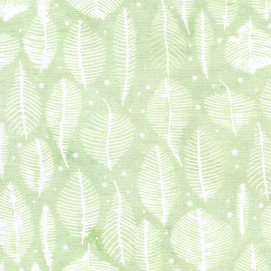 Wondrous - Leaves-Mint by Island Batik