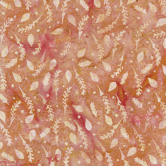Wondrous - Sprigs and Leaves-Nutmeg by Island Batik