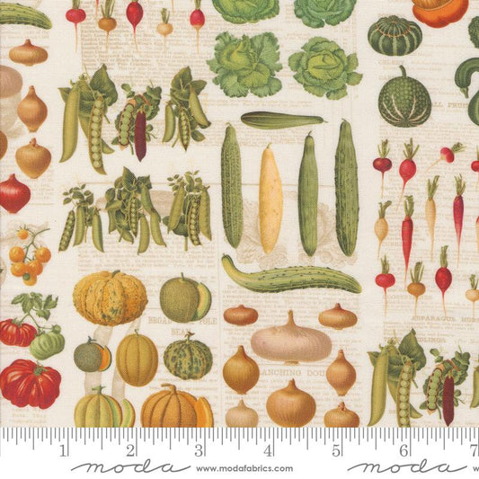 Farm And Garden - Harvest Flat Lay Novelty Vegetables Milk