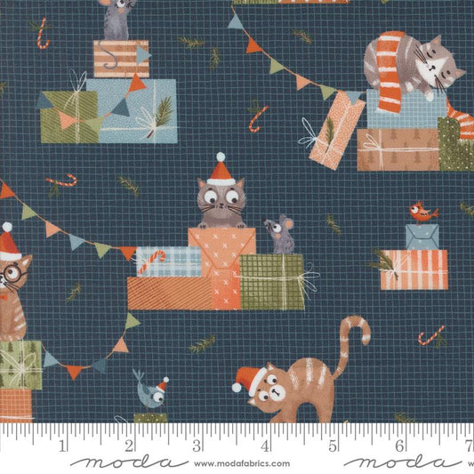 Purrfect Christmas Midnight 39040 16 Moda #1
