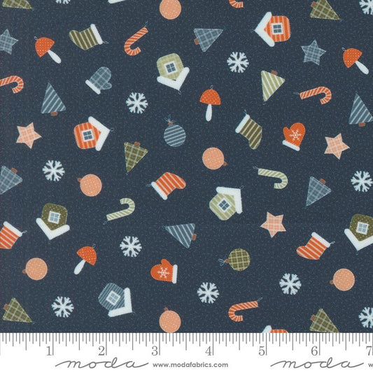 Purrfect Christmas Midnight 39046 16 Moda #1