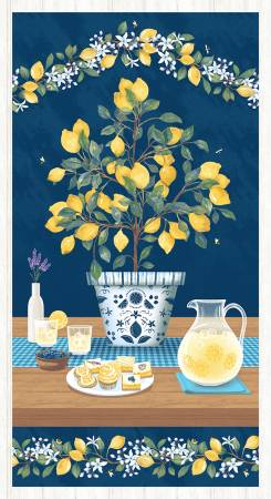 SE Squeeze the Day - Navy/Yellow 24 Inch Panel