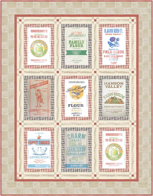 Feed Sack Picnic Pattern (featuring Farm and Garden Fabric Collection)