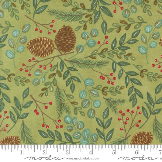 Winter Friends - Woodland Greenery Landscape and Nature Leaves Pine Cones Holly