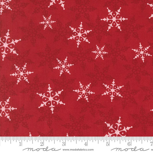 Winter Friends - Falling Snow Winter Snowflake Berry Red