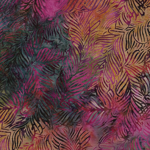 Peacock Plumes - Paisley Feather Mixed Berry