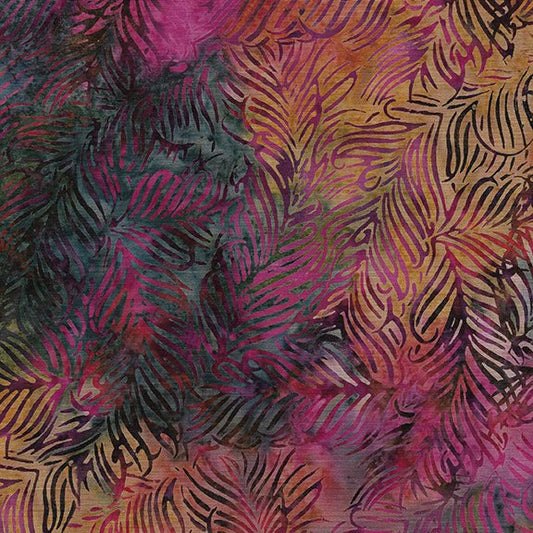 Peacock Plumes - Paisley Feather Mixed Berry