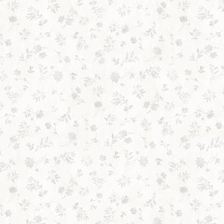 Fields of Gold - White Floral Silhouettes