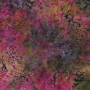 Peacock Plumes - Paisley Feather Beaujolais