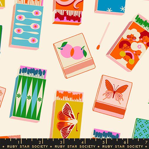 Trinketry - Matchmaker Novelty Matchbook Retro Natural With Neon