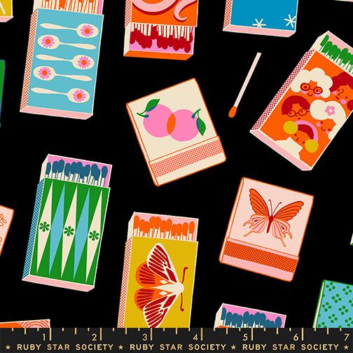 Trinketry - Matchmaker Novelty Matchbook Retro Black