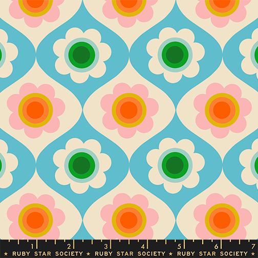 Trinketry - Trinketry Floral Novelty Floral Retro Turquoise