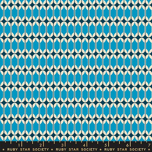 Trinketry - Matchbook Novelty Geometric Blender Retro Bright Blue