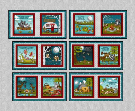 S'More Fun Gray Book Panel 36-In