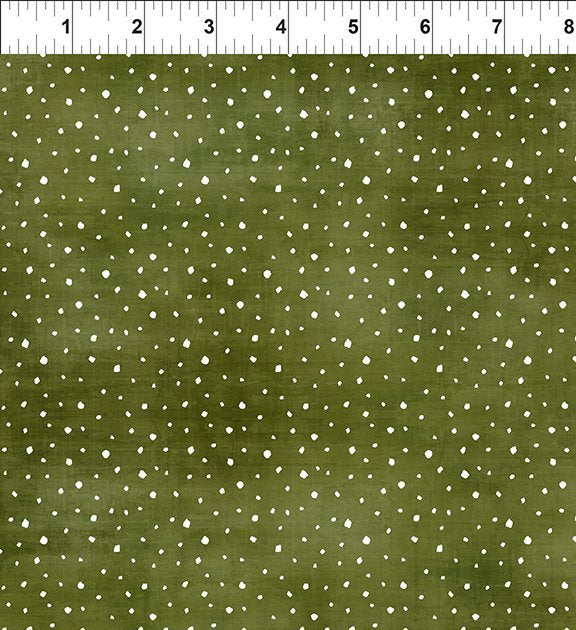 Christmas Cats - Green Small Flakes