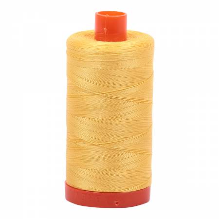 Mako Cotton Thread Solid 50wt 1422yds Pale Yellow