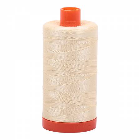 Aurifil Cotton Mako Thread 50wt 1300m - Lt Lemon - MK50 2110