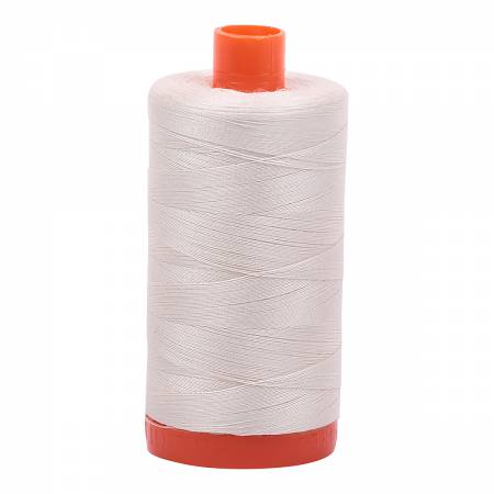 Aurifil Cotton Thread Solid 50wt 1422yds Silver White