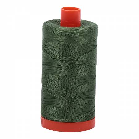 Mako Cotton Thread Solid 50wt 1422yds Very Dark Grass Green