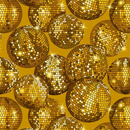 Disco! - Gold Disco Balls with Gold Metallic