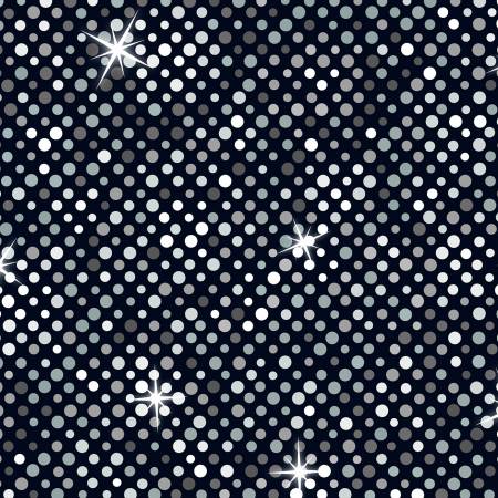 Disco! - Black and Grey Big Glitter with Silver Metallic