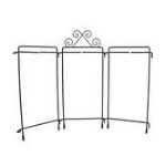 6inx12in Scroll Tabletop Triptich Silver