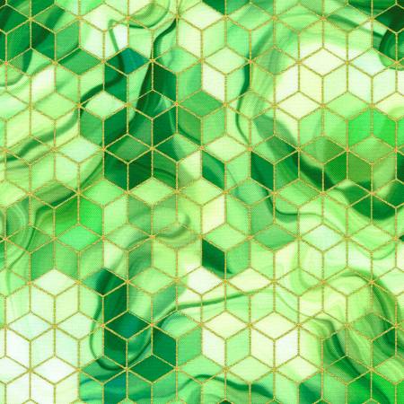 Golden Vibes - Cubes Lime w/Metallic