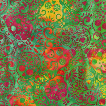 Skulls Bright Batik - Celebration