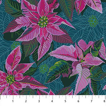 Cozy Christmas - Poinsettia Flourish