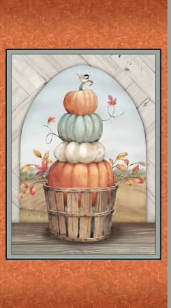 Bountiful - Pumpkin Stack Panel (24" Panel)