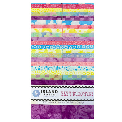 Baby Bloomers 2.5" Strip Pack Island Batik