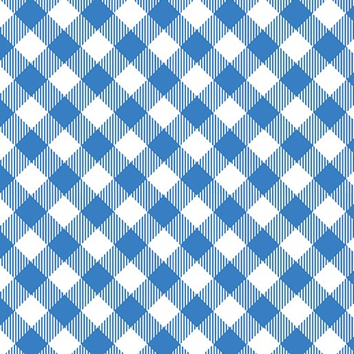 Blueberry Hill - Gingham Blue/White