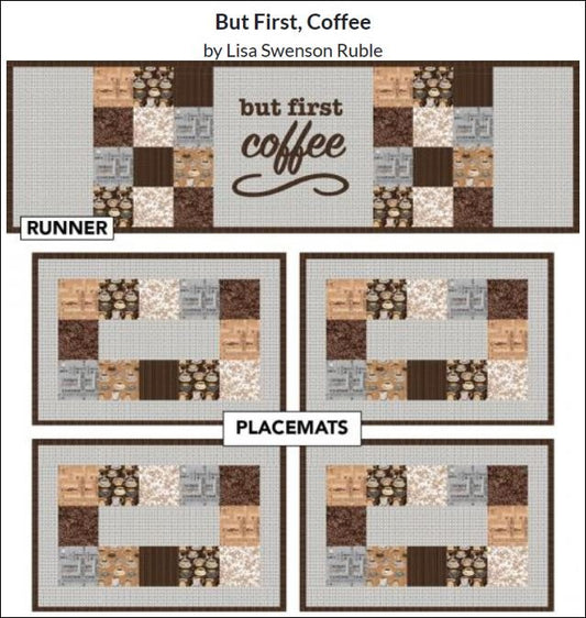 But First Coffee Runner & Placemat Kit