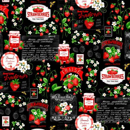 Black Strawberry Farm Signage