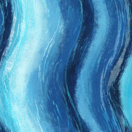 Beach Dreams - Stripe Blue Waves