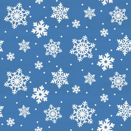 Monthly Placemats January Snowflakes Blue
