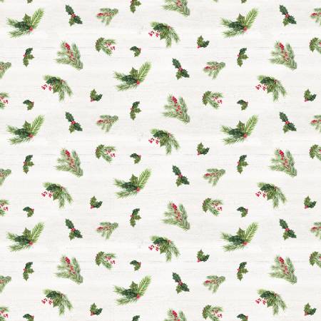 Monthly Placemats December Holly Cream