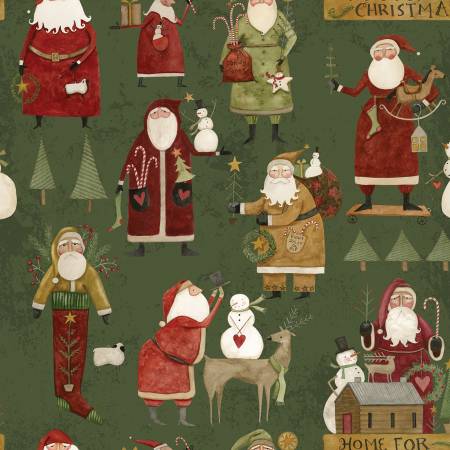 Kringle Main Green C13440 Riley Blake