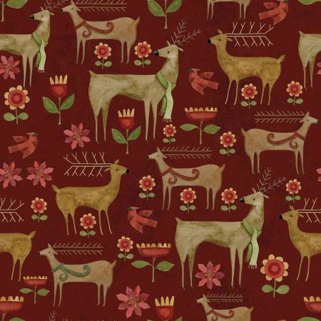 Kringle Garden Red C13442 Riley Blake