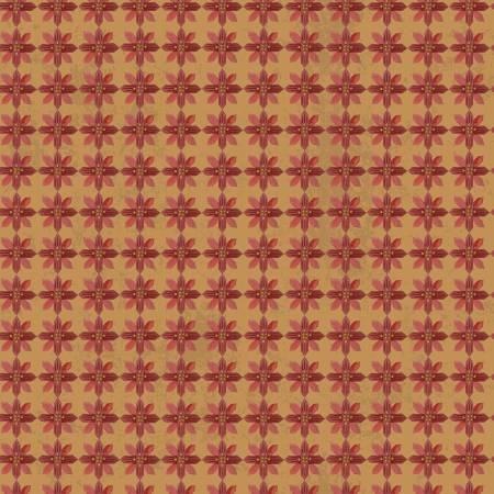 Kringle Poinsettias Gold C13443 Riley Blake