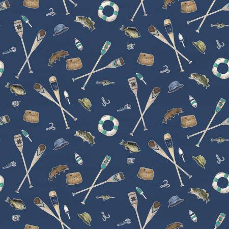 Wake at the Lake - Icons Navy