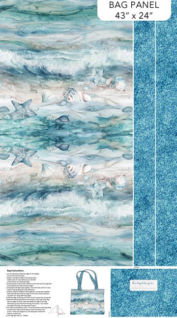 Sea Breeze - Bag Panel (Pale Blue)