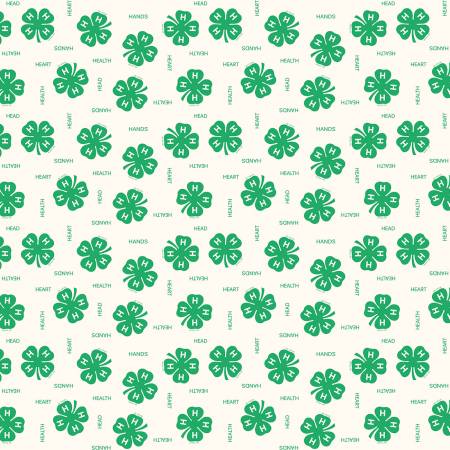 4-H Clover Cream by Riley Blake