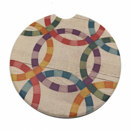 Double Wedding Ring Car Coaster