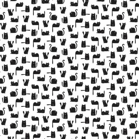 White Tossed Black Cats