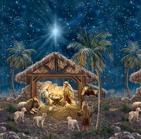 Peace & Harmony - Multi Nativity Panel 36in