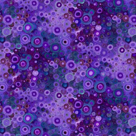 Calico Cat - Lavender Painted Circle Geo