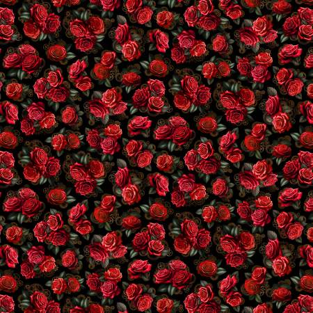 Down the Rabbit Hole - Black Roses & Clock Gears