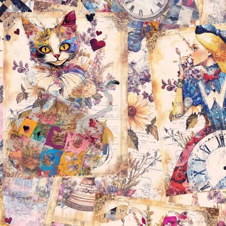 Multi Alice'S Dream Collage 108in Wideback